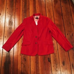 Talbots Red Velvet Blazer